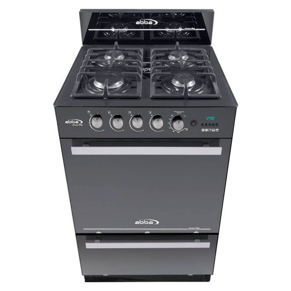 Estufa De Piso ABBA Master Chef AG 202-3 GT | Gas | 4 Puestos | Calienta  Platos (Asador [Puerta Inferior]) | Vidrio Reflectivo - Abba