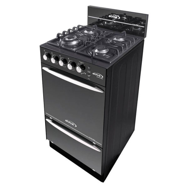 Estufa De Piso ABBA Master Chef AG 203-5 GT TC | Gas | 4 Puestos |Calienta  Platos| Vidrio Reflectivo - Abba