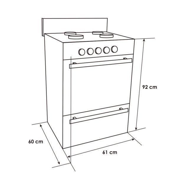 Estufa con horno a gas de 4 Puestos (AG 202-4 GT) - Imagen 15