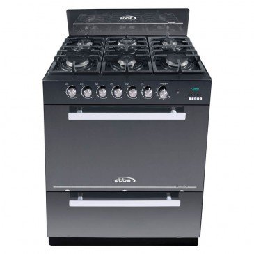 Estufa De Piso ABBA Master Chef RG 803-3 GT | 6 Puestos | Calienta Platos |  Gas | Vidrio Reflectivo - Abba