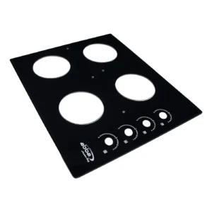 VIDRIO MESA CUBIERTA EMPOTRAR 20" 5D 600x510x6mm ABBA NEGRO