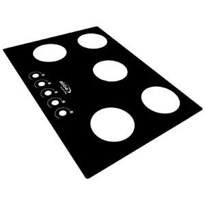 VIDRIO MESA CUBIERTA 30" 5C (760X520) NEGRO