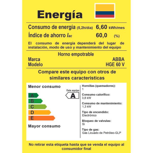 HORNO HGE 60 V N - Imagen 6
