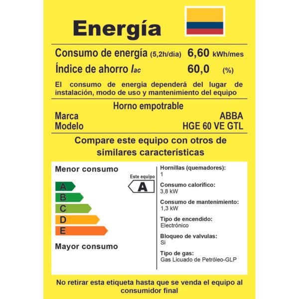 HORNO HGE 60 VE GTL - Imagen 8